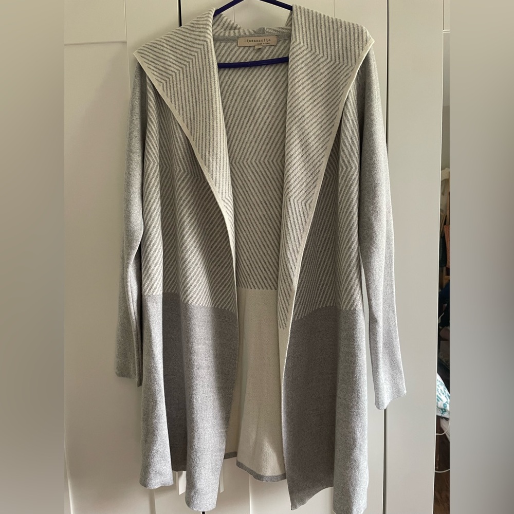Grey Cardigan with hood
